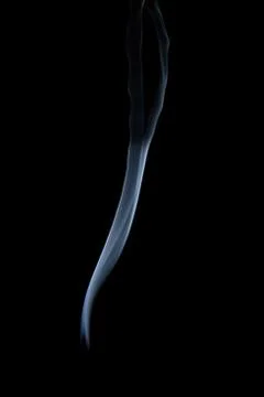Smoke on black background 库存照片