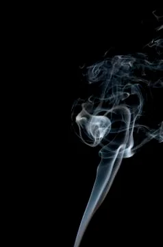 Smoke on black background Photos