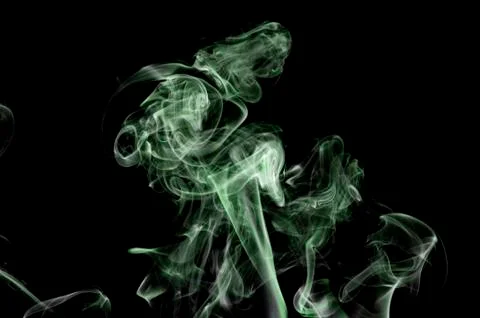 Smoke on black background Фото