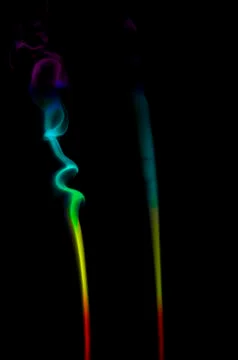 Smoke on black background Фото