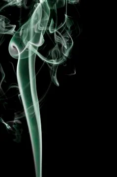 Smoke on black background Foto stock
