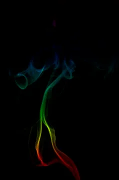 Smoke on black background Photos