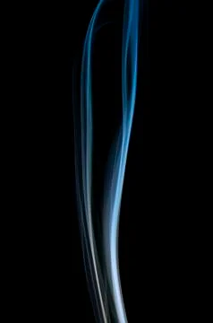 Smoke on black background Фото