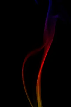 Smoke on black background Фото