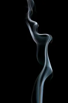 Smoke on black background Foto stock
