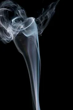 Smoke on black background Photos