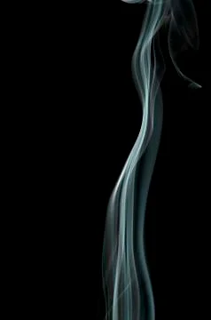 Smoke on black background Foto stock