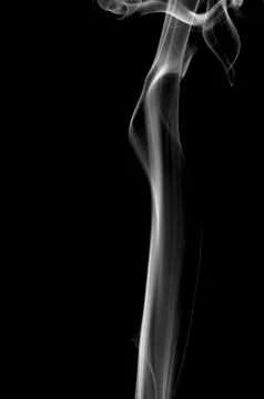 Smoke on black background Фото
