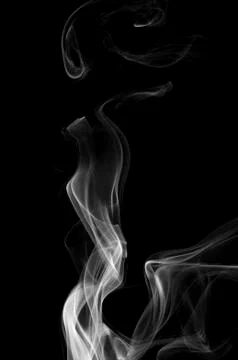 Smoke on black background Photos