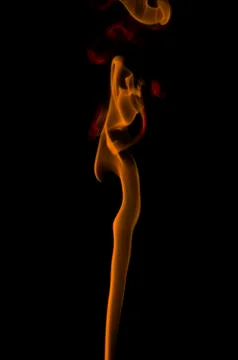 Smoke on black background Фото