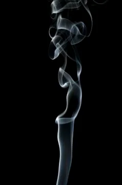 Smoke on black background Foto stock