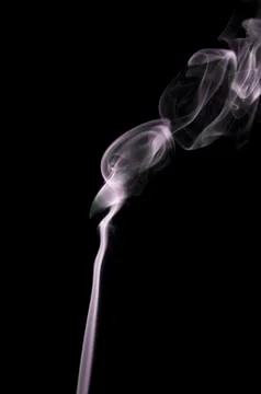 Smoke on black background Foto stock