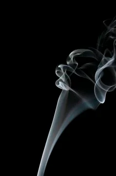 Smoke on black background Foto stock