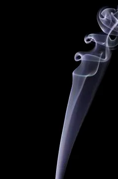 Smoke on black background Photos