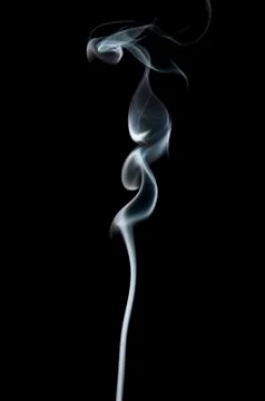 Smoke on black background Foto stock