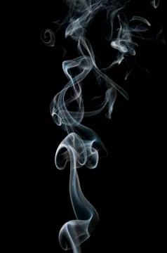 Smoke on black background Photos