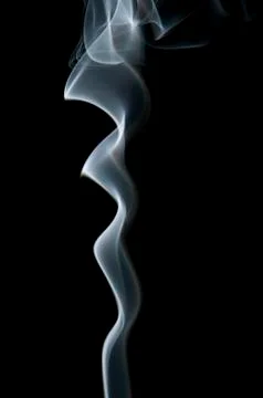 Smoke on black background Photos