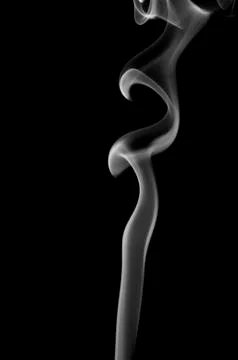 Smoke on black background Фото