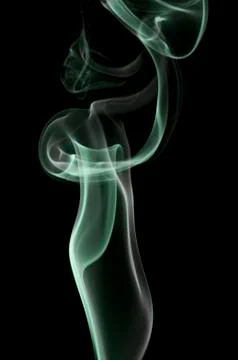 Smoke on black background Foto stock