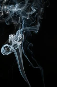 Smoke on black background Photos