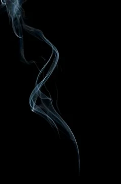 Smoke on black background Photos