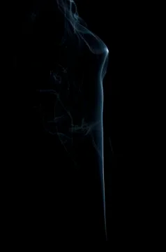 Smoke on black background Фото