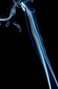 Smoke on black background Foto stock