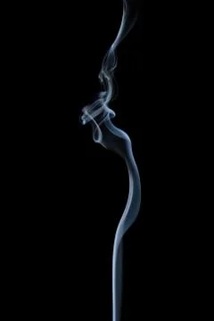 Smoke on black background Photos