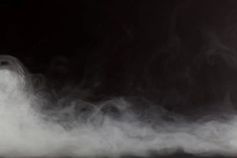 Smoke on black background Foto stock