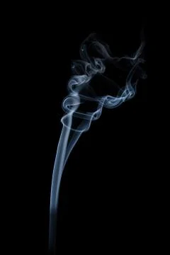 Smoke on black background 写真素材