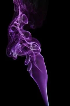 Smoke on black background 库存照片