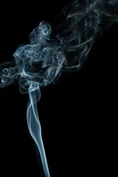 Smoke on a black background Stock Photos