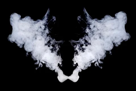Smoke on black background Stock Photos