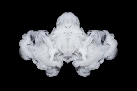 Smoke on black background Stock Photos