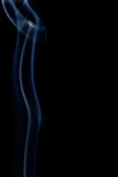 Smoke on black background Stock Photos