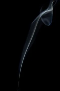 Smoke on black background Stock Photos
