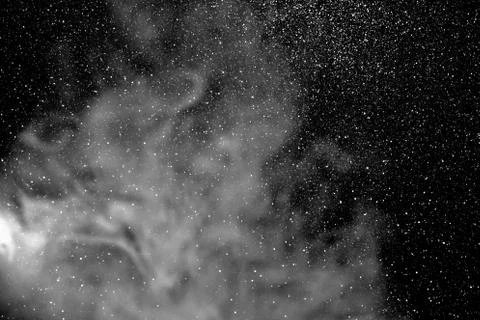 Smoke in the black background Stock Photos