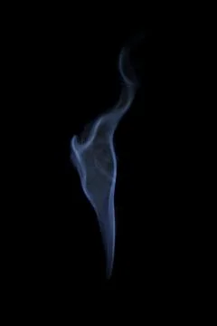 Smoke on black background Stock Photos