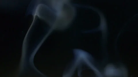 Smoke on black background, Slow Motion Stock Footage 25455773