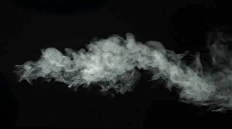 Smoke on black background, Slow Motion Video stock 25455816