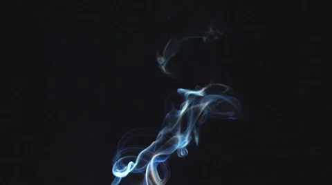 Smoke on black background. Slow motion Stock Footage 68631613
