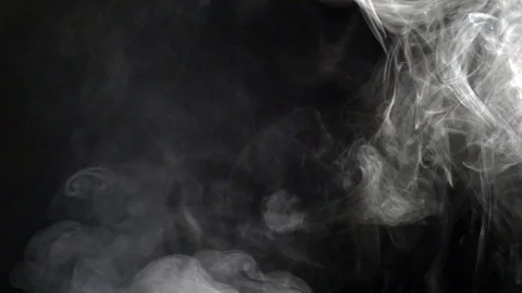 Smoke on a black background in slow motion. Stock Footage 74950507