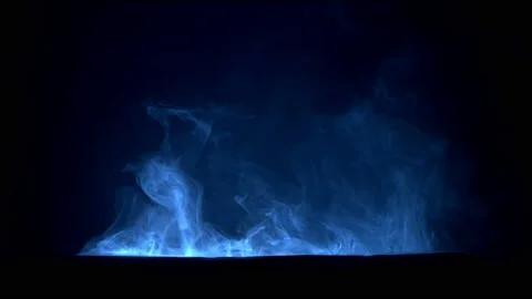 Smoke On Black Background In Slow Motion Stock Footage 95641020