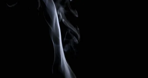 Smoke On Black Background In Slow Motion  Floating fog. Stock Footage 151717648