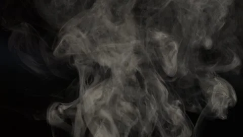 Smoke on a black background in slow motion Stock Footage 336499095