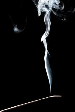 Smoke On a Black Background, in Studio Stock Photos