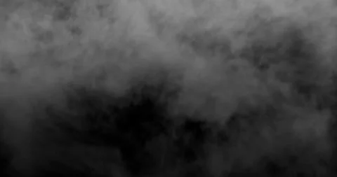 Smoke on black background in super slow motion. Realistic smoke cloud fog Stock Footage 312322732