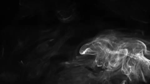 Smoke on black background for using in composition and overlay Stock Footage 263435154