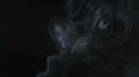 Smoke on Black Bacround Stock Footage 68059997