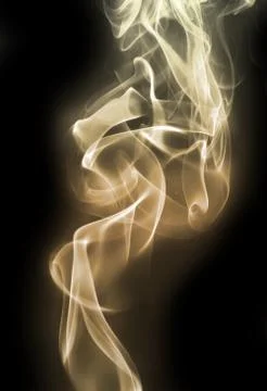 Smoke on black Stock Illustration